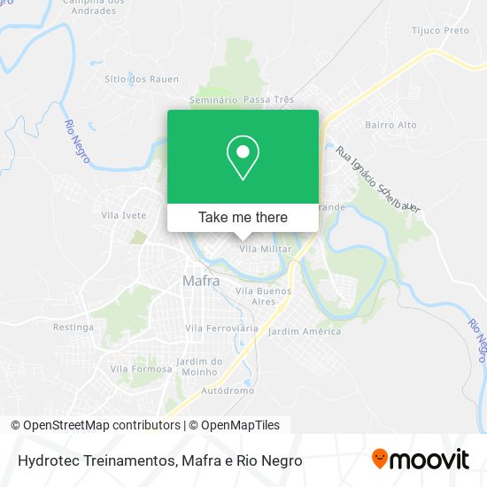 Mapa Hydrotec Treinamentos