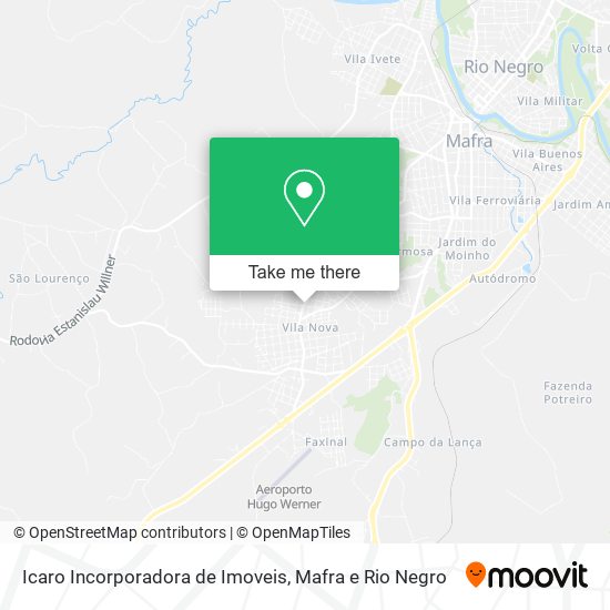 Mapa Icaro Incorporadora de Imoveis