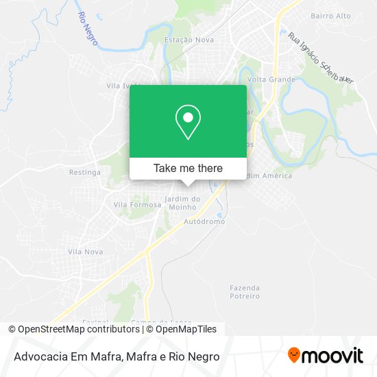 Advocacia Em Mafra map