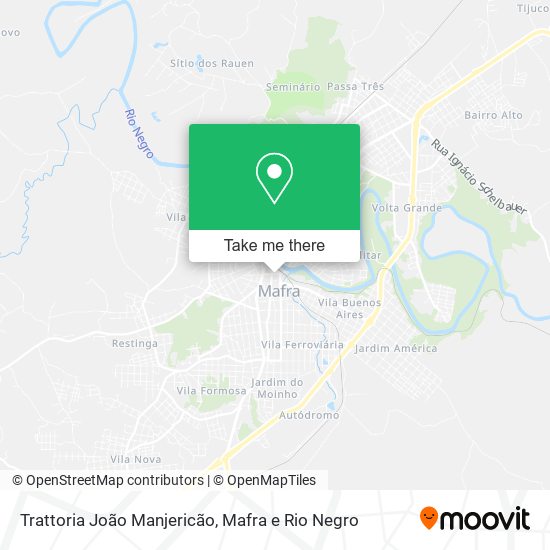 Mapa Trattoria João Manjericão