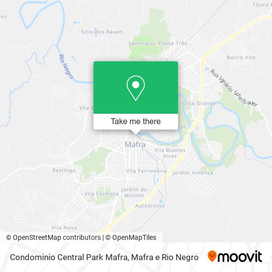 Mapa Condominio Central Park Mafra