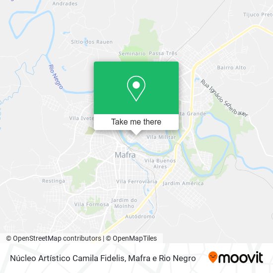 Mapa Núcleo Artístico Camila Fidelis