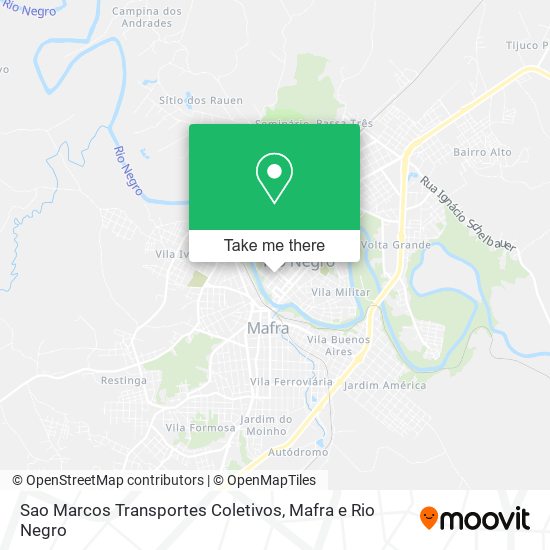 Mapa Sao Marcos Transportes Coletivos