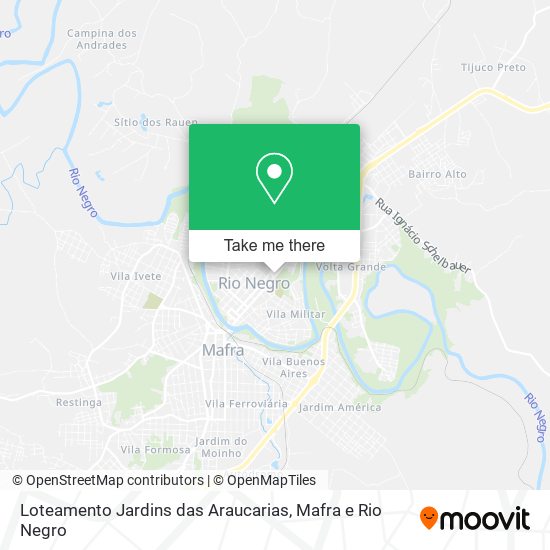 Loteamento Jardins das Araucarias map