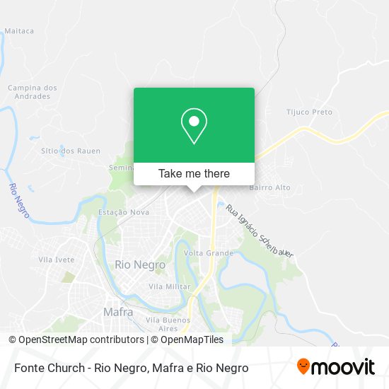 Mapa Fonte Church - Rio Negro