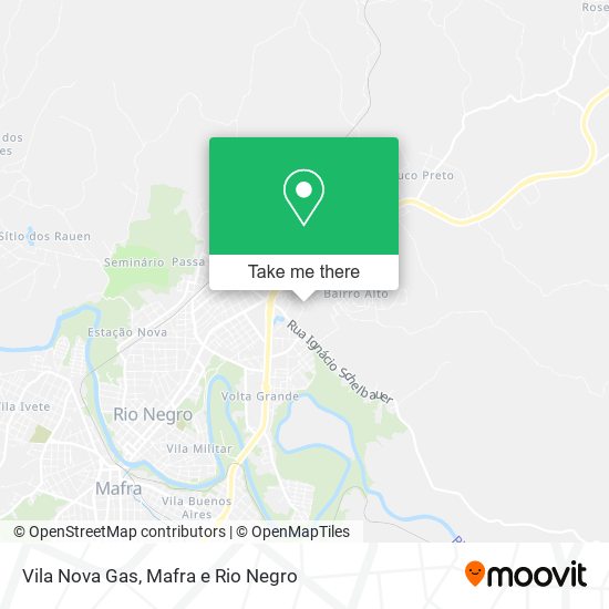 Vila Nova Gas map