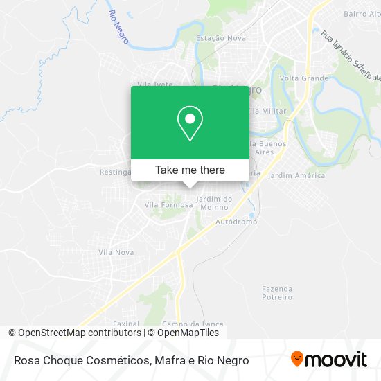 Rosa Choque Cosméticos map