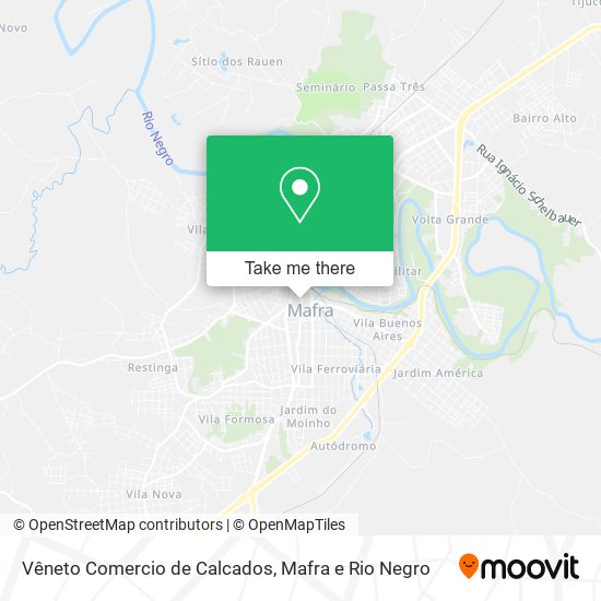 Vêneto Comercio de Calcados map