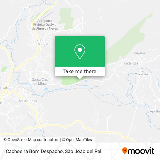 Cachoeira Bom Despacho map