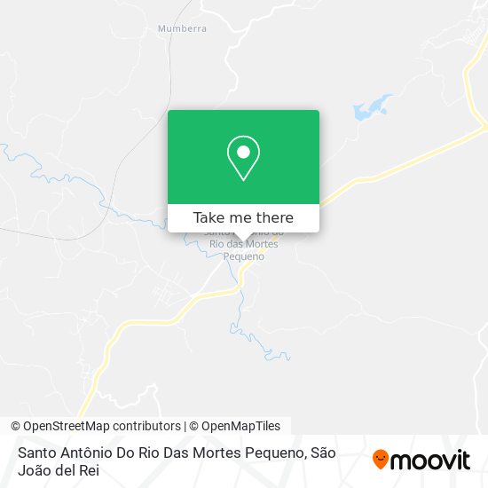 Santo Antônio Do Rio Das Mortes Pequeno map