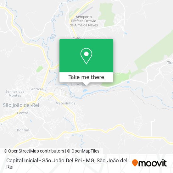 Capital Inicial - São João Del Rei - MG map