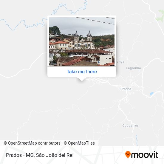 Prados - MG map