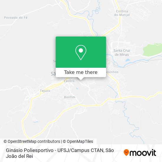 Ginásio Poliesportivo - UFSJ / Campus CTAN map