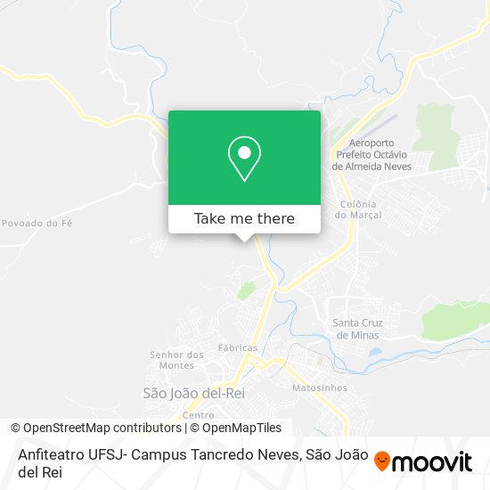 Anfiteatro UFSJ- Campus Tancredo Neves map
