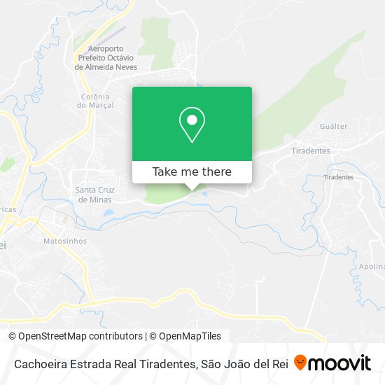 Cachoeira Estrada Real Tiradentes map