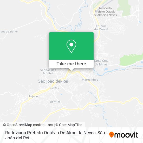 Rodoviária Prefeito Octávio De Almeida Neves map