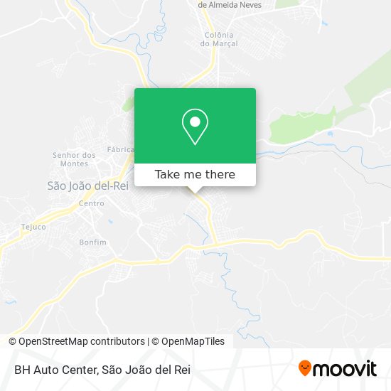 BH Auto Center map