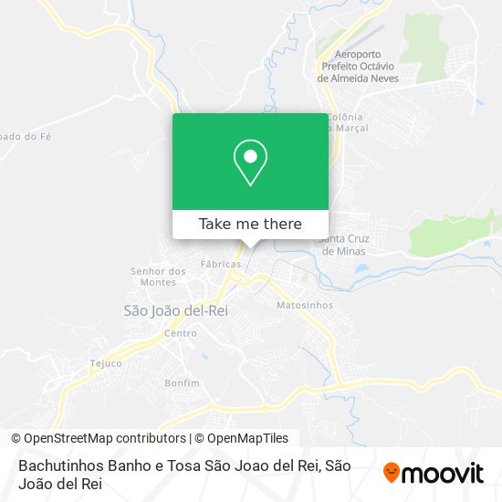 Bachutinhos Banho e Tosa São Joao del Rei map