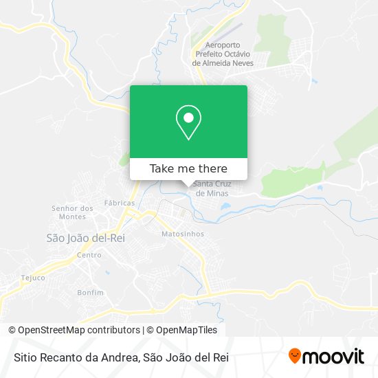 Sitio Recanto da Andrea map