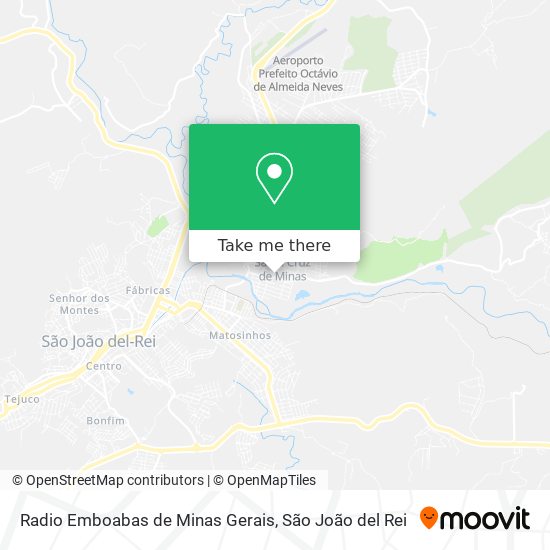 Radio Emboabas de Minas Gerais map