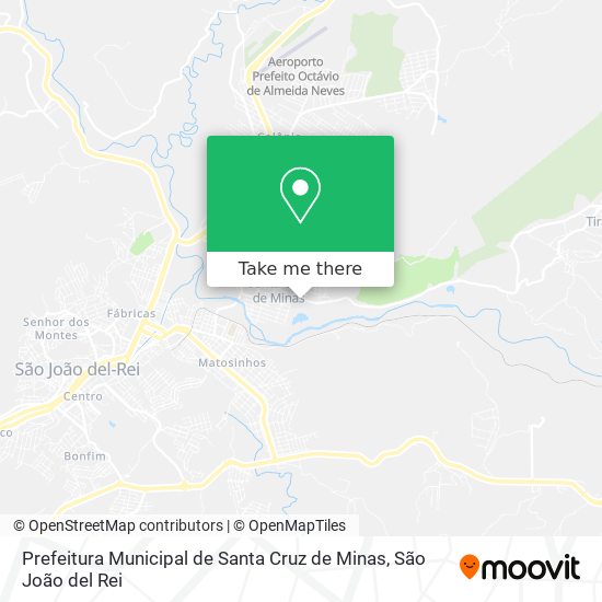 Prefeitura Municipal de Santa Cruz de Minas map