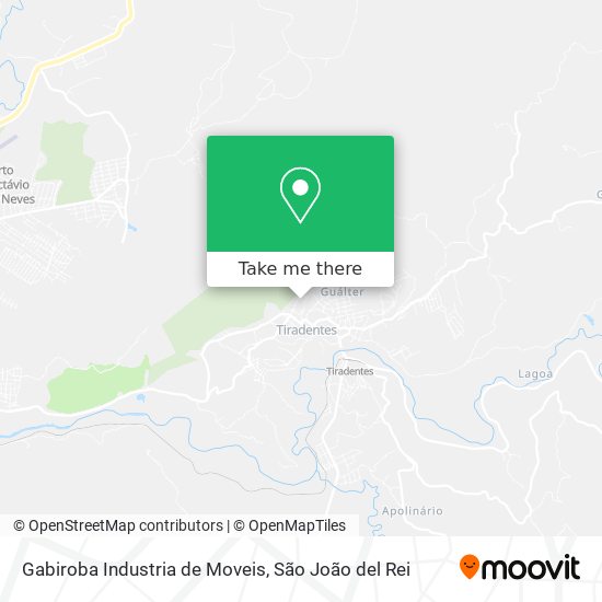 Gabiroba Industria de Moveis map