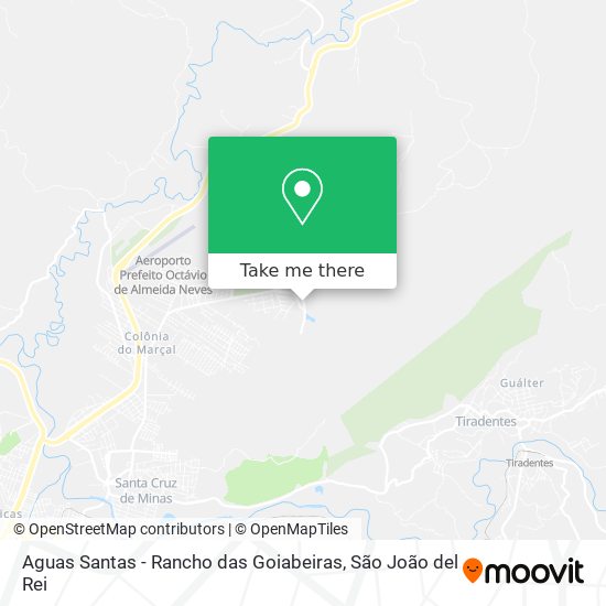Aguas Santas - Rancho das Goiabeiras map