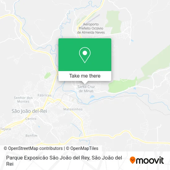 Parque Exposicão São João del Rey map