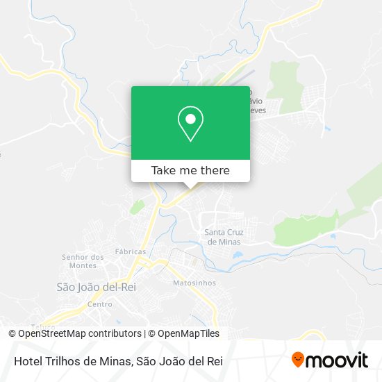 Mapa Hotel Trilhos de Minas