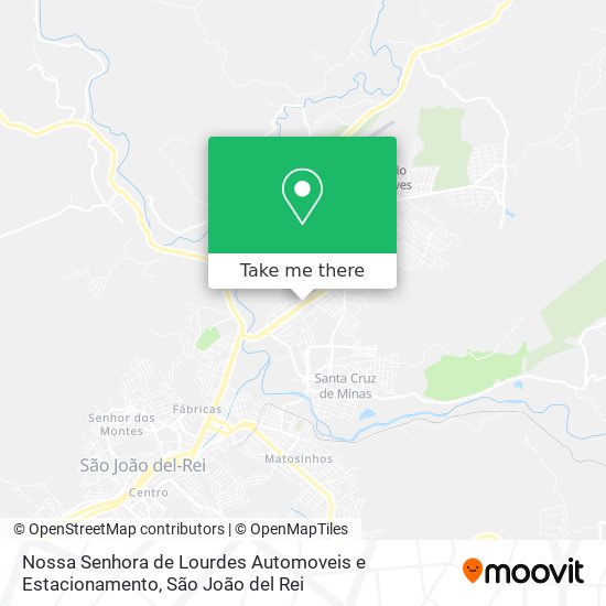 Mapa Nossa Senhora de Lourdes Automoveis e Estacionamento