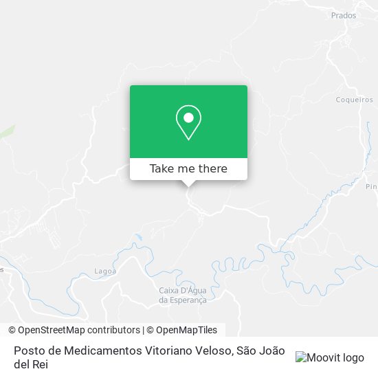 Posto de Medicamentos Vitoriano Veloso map