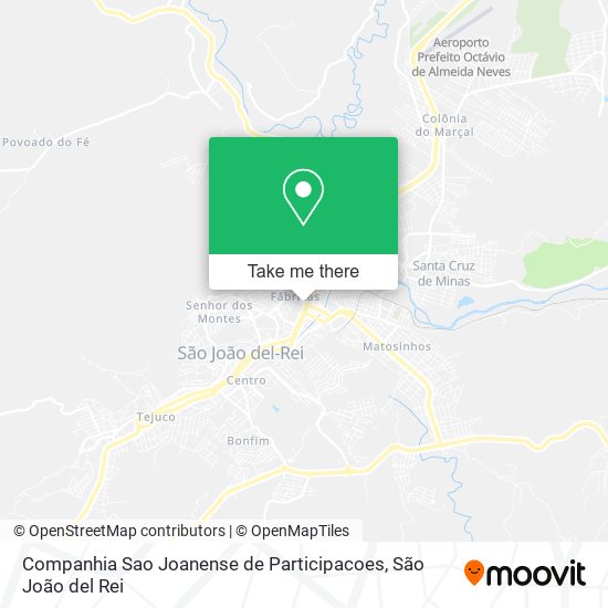 Mapa Companhia Sao Joanense de Participacoes