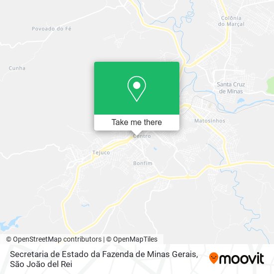 Secretaria de Estado da Fazenda de Minas Gerais map