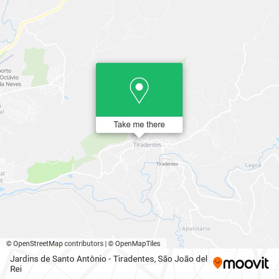 Mapa Jardins de Santo Antônio - Tiradentes