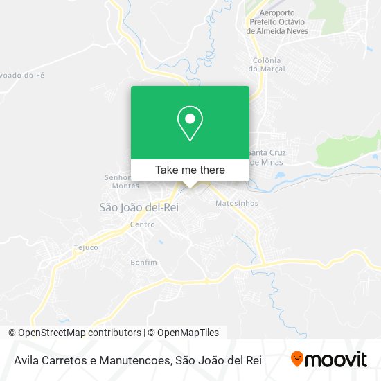 Avila Carretos e Manutencoes map