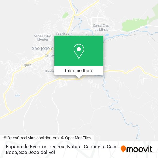 Espaço de Eventos Reserva Natural Cachoeira Cala Boca map