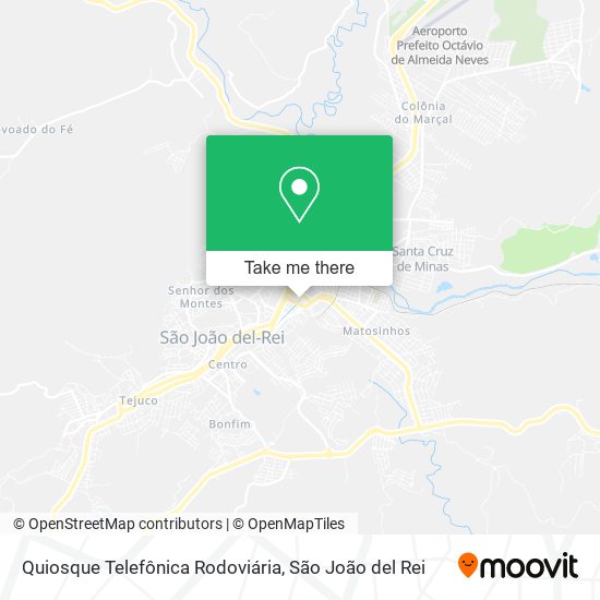 Quiosque Telefônica Rodoviária map