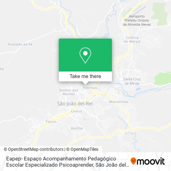 Eapep- Espaço Acompanhamento Pedagógico Escolar Especializado Psicoaprender map