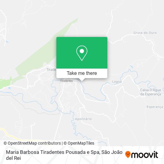 Mapa Maria Barbosa Tiradentes Pousada e Spa