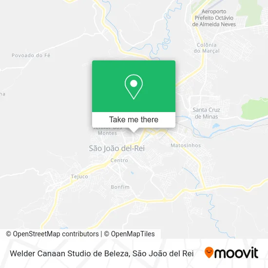 Welder Canaan Studio de Beleza map