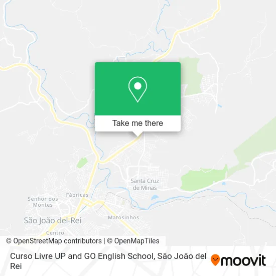 Curso Livre UP and GO English School map