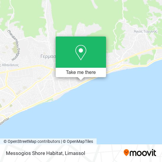 Messogios Shore Habitat map