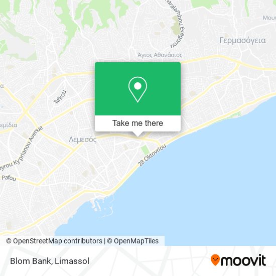 Blom Bank map