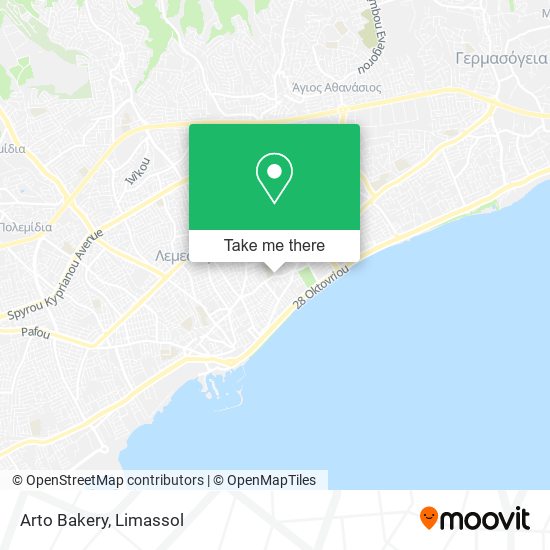 Arto Bakery map