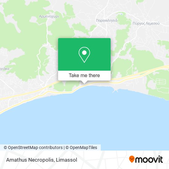 Amathus Necropolis map