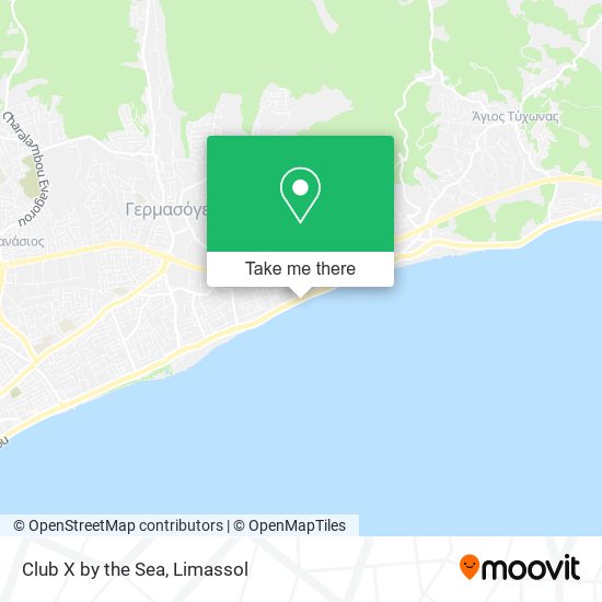 Club X by the Sea map