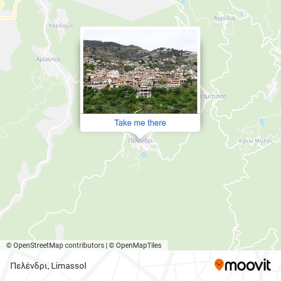 Πελένδρι map
