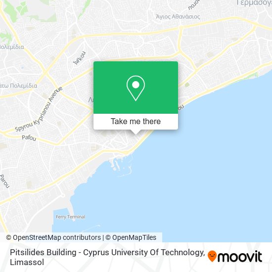 Pitsilides Building - Cyprus University Of Technology map