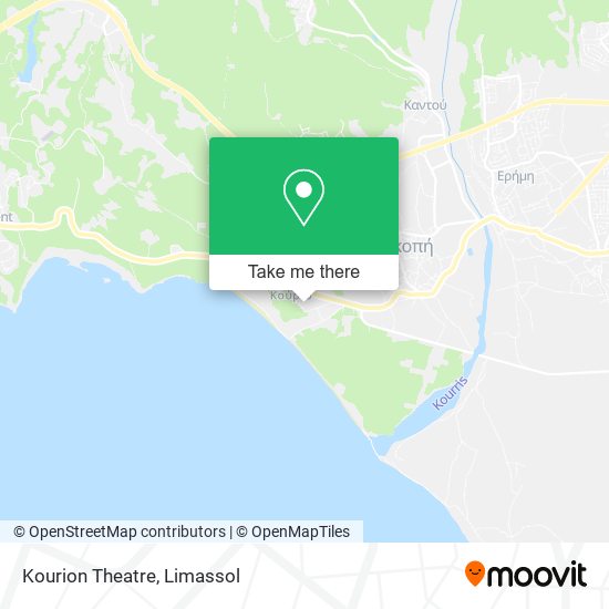 Kourion Theatre map