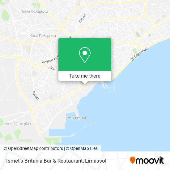 Ismet's Britania Bar & Restaurant map